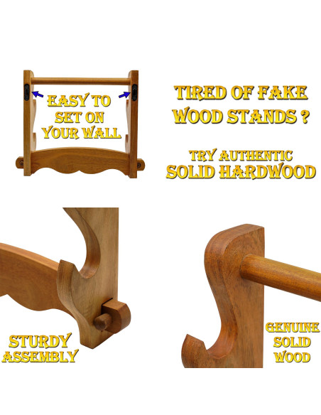 Staffa da parete in legno per...