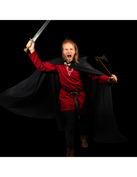 Mantella grande in lana con chiusura...