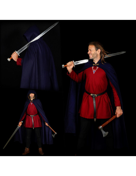 Grande Mantella in Lana con Chiusura...