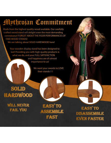 Supporto da tavolo in legno per...