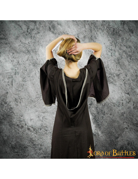 Abito medievale donna Morgana - Marrone