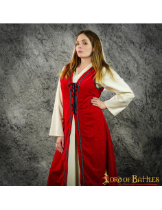Brial Giulietta medievale in rosso
