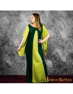 Abito medievale cortigiano Aelis - Verde 2