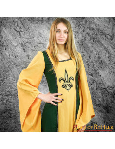 Abito da cortigiana medievale Lisenia Fleur de Lis -... 2