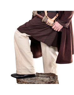 Pantaloni vichinghi e medievali per guerrieri - colore ecru