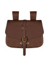 Borsa medievale Mythrojan marrone (15,7x17,7 cm.)
