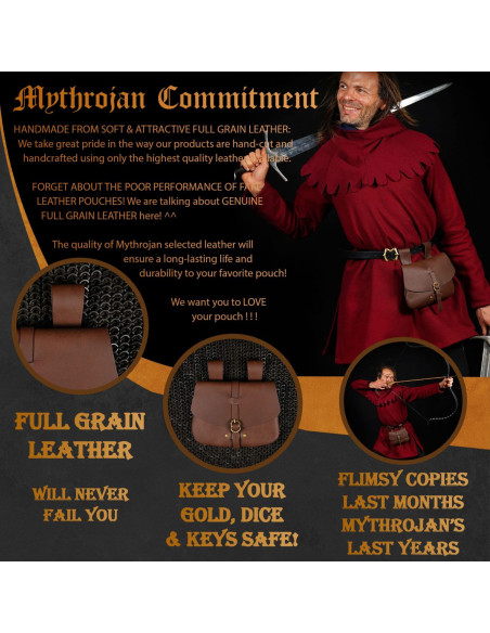 Borsa medievale Mythrojan marrone...