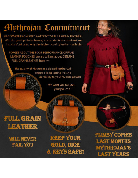 Borsa medievale Mythrojan marrone...