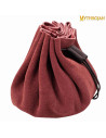 Borsa mendicante medievale - Vino rosso rosso (8,8 cm.)