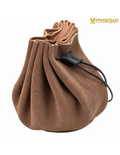 Borsa mendicante medievale - Marrone chiaro (8,8x12,5 cm.)