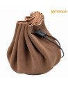 Borsa mendicante medievale - Marrone chiaro (8,8x12,5 cm.)