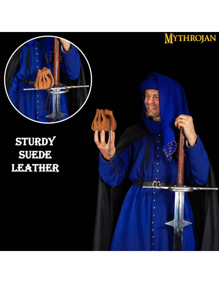 Borsa mendicante medievale - Marrone...