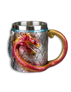 Tazza medievale draghi (11,3x10,8 cm.)