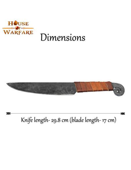 Coltello medievale a spirale con...