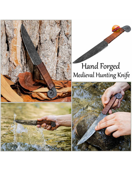 Coltello medievale a spirale con...