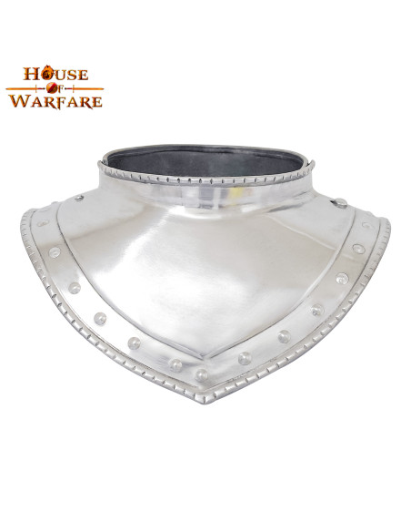 Gorgiera medievale in acciaio, inizio...