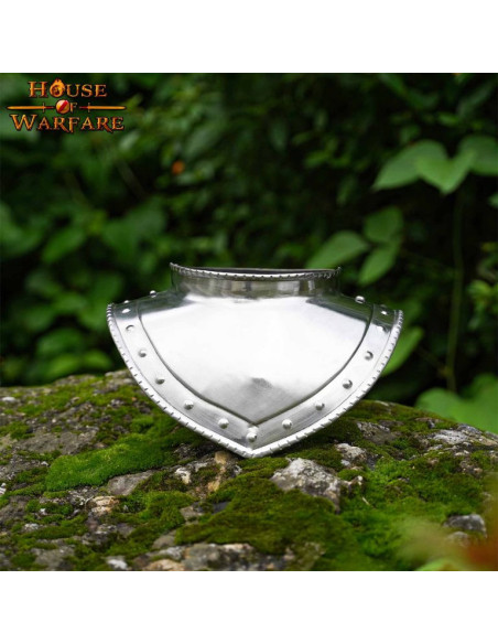 Gorgiera medievale in acciaio, inizio...