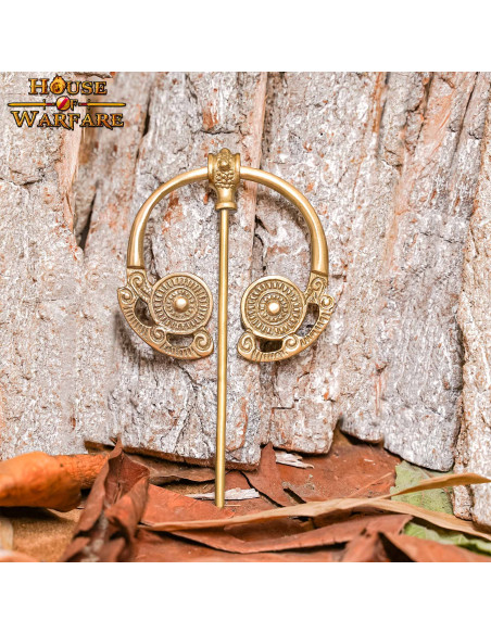 Fibula celtica e vichinga in ottone...