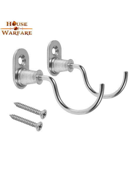 Coppia di supporti medievali cromati...