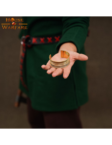 Bracciale medievale in ottone (16,5 cm.)