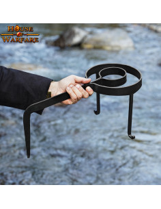 Treppiede da cucina medievale forgiato a mano 2