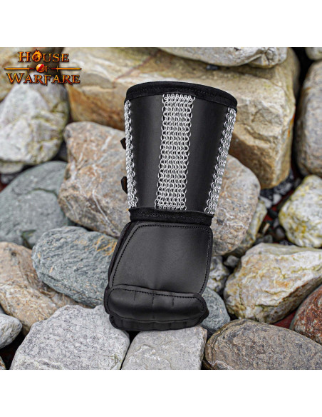 Guanto fantasia in cotta di maglia e...