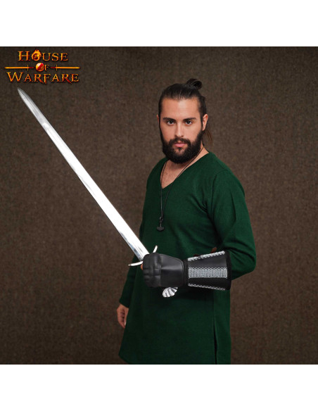 Guanto fantasia in cotta di maglia e...