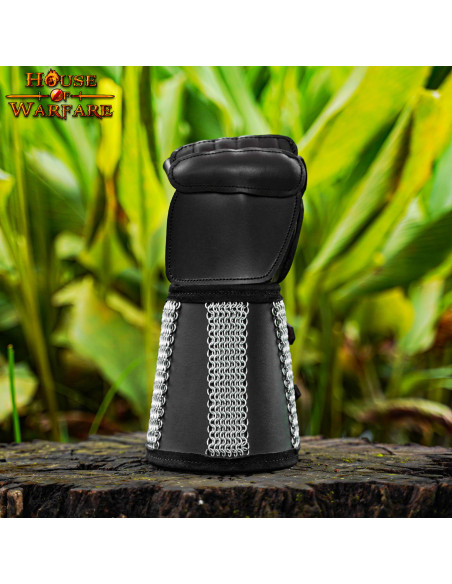 Guanto fantasia in cotta di maglia e...