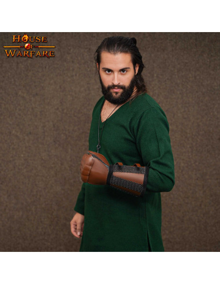 Guanto fantasia in cotta di maglia e...