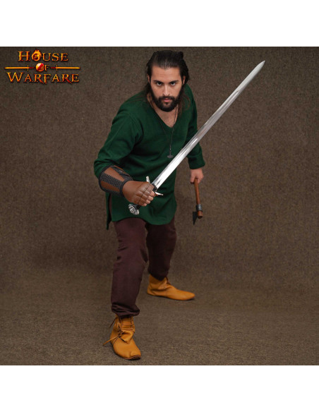 Guanto fantasia in cotta di maglia e...