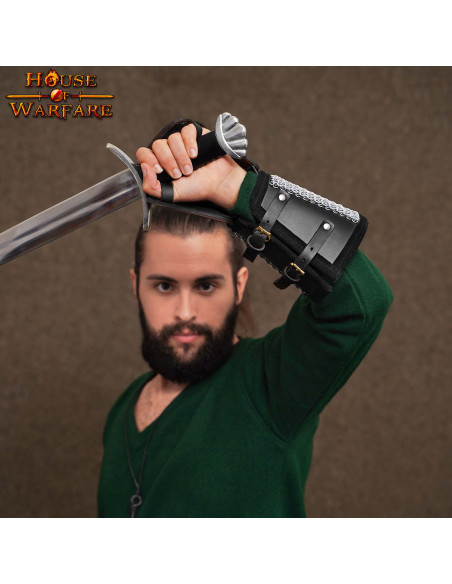 Guanto fantasia in cotta di maglia e...