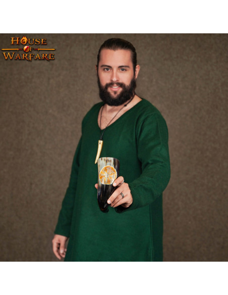 Corno da bere vichingo con vegvísir