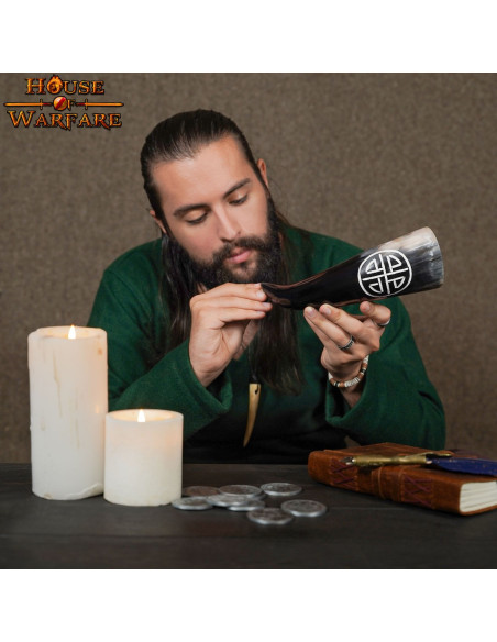 Corno potorio vichingo con Valknut