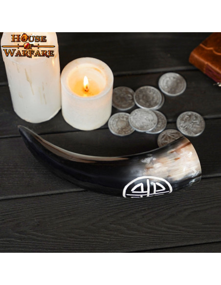 Corno potorio vichingo con Valknut