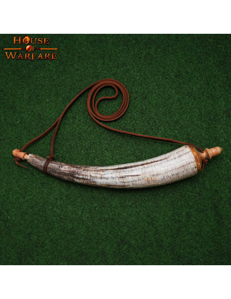 Elegante polveriera in corno di corno...