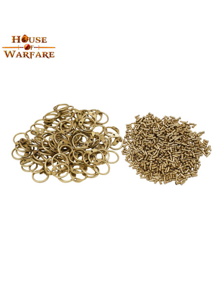 Set di anelli tondi e rivetti in...