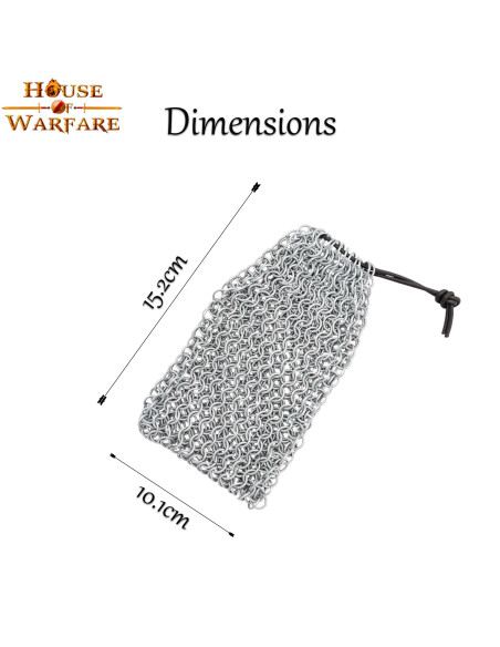 Borsa medievale in cotta di maglia...