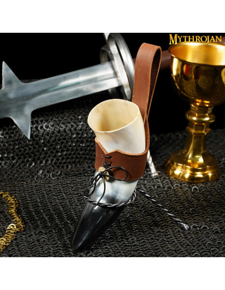 supporto per corno in ferro battuto