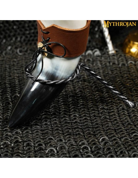 supporto per corno in ferro battuto