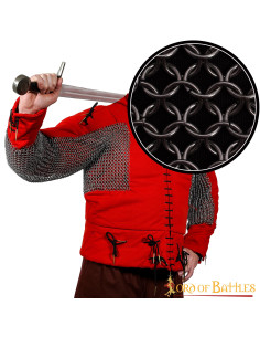 Anelli rotondi in cotta di maglia per tricipiti, gomito e...