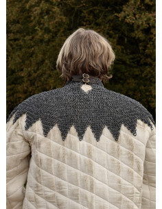 Manto vescovile in alluminio con cinghie e fibbie in pelle 2