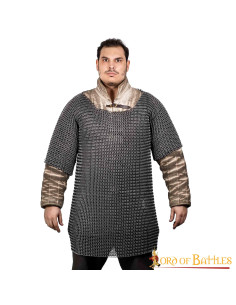 T-shirt mezza manica in maglia di gomma e alluminio