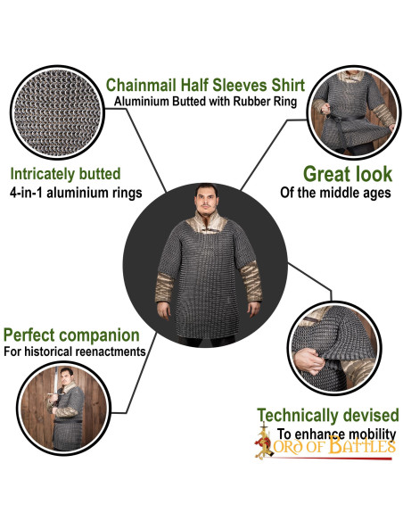 T-shirt mezza manica in maglia di...