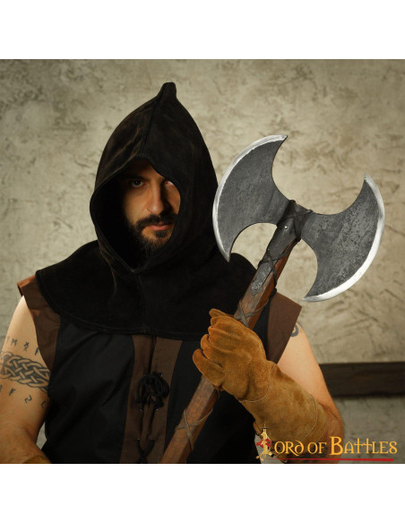 Ascia vichinga a doppio taglio in...