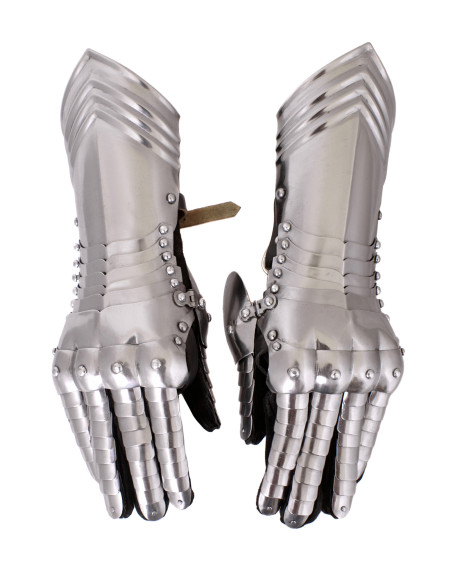 Guanti medievali in acciaio, coppia Guanti medievali in acciaio, coppia