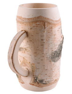 Boccale di birra medievale in legno di betulla (0,5L) 2