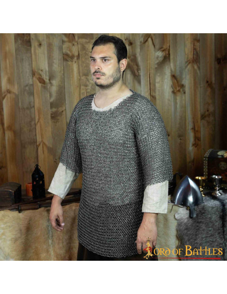 Cotta di maglia medievale, mezza...