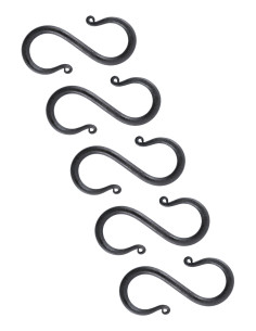 Set di 5 ganci medievali a forma di S