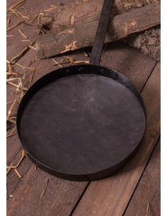 Padella medievale rustica a manico lungo 2