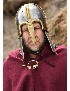 Elmo Coppergate, con boia rivettato, acciaio da 1,6 mm 2